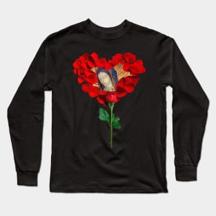 Our Lady of Guadalupe Virgin Mary Mexico Mexican Virgen Maria Pro Life Rose Petals 112 Long Sleeve T-Shirt